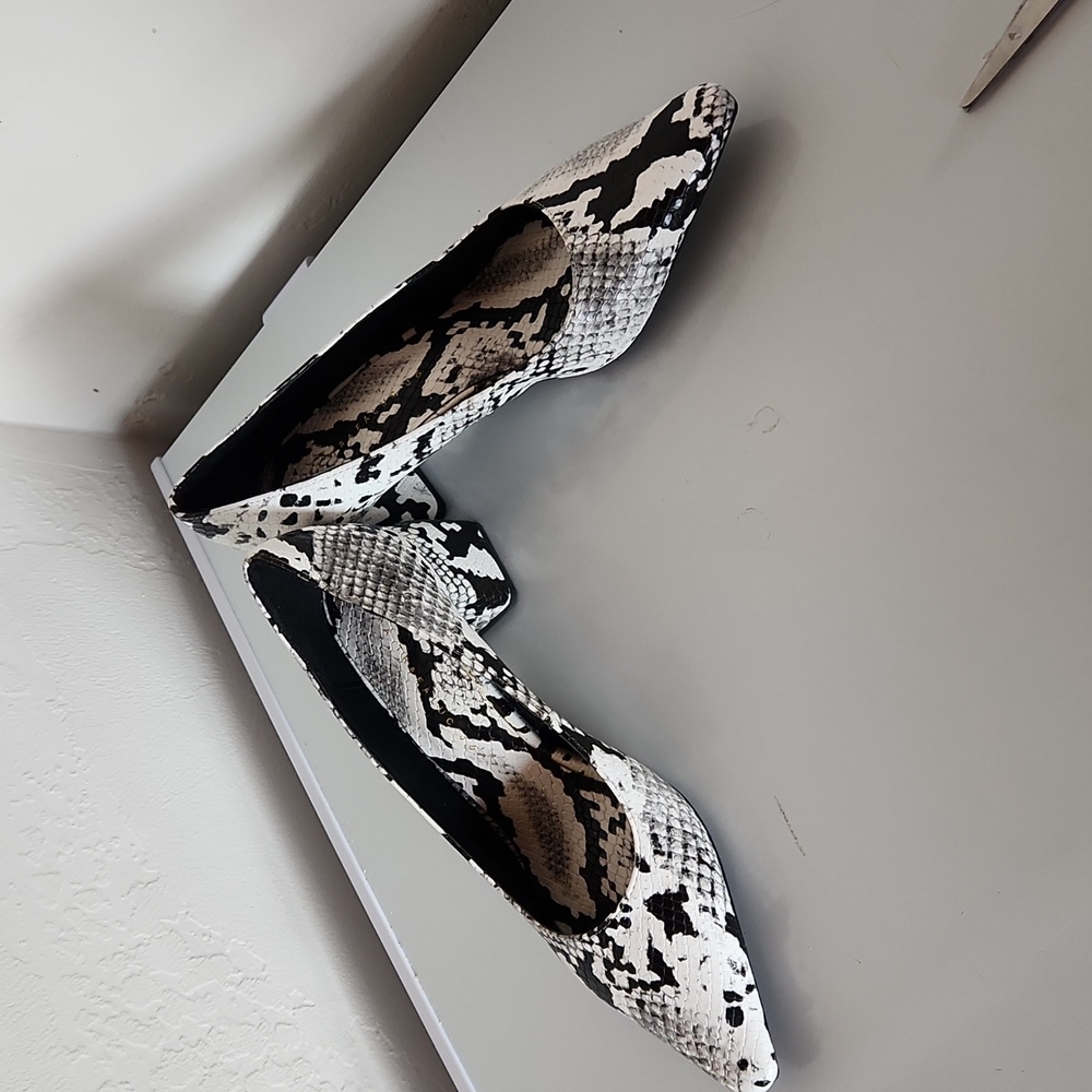 Beautiful New Zara Trafaluc Python Snakeskin Bloc… - image 1